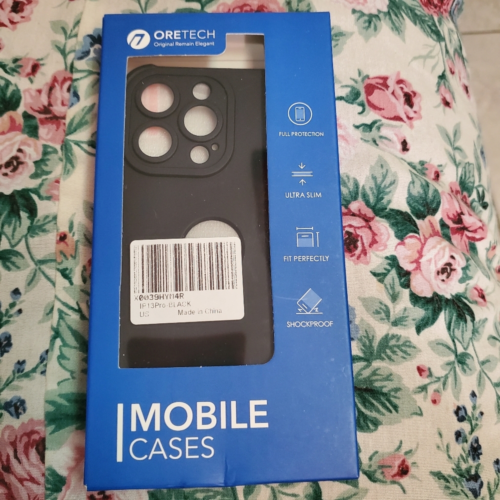 NWT Oretech Iphone 13 PRO Phone Case - Black